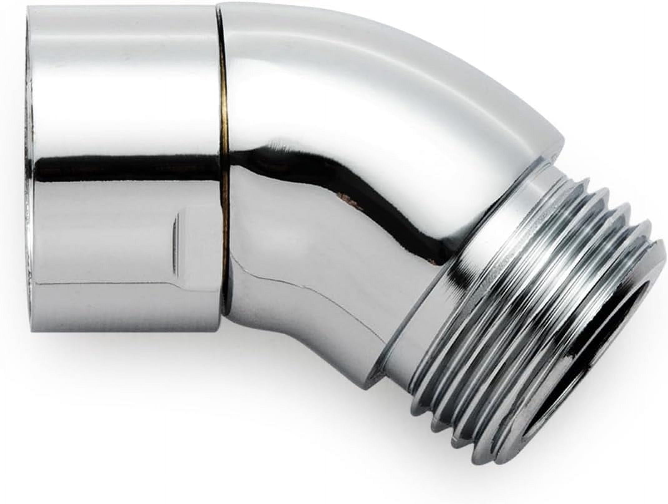Iuniq 90 Degree Shower Head Elbow Adapter - Chrome Plated Extension Connector For Shower, Bidet Spray Or Hose