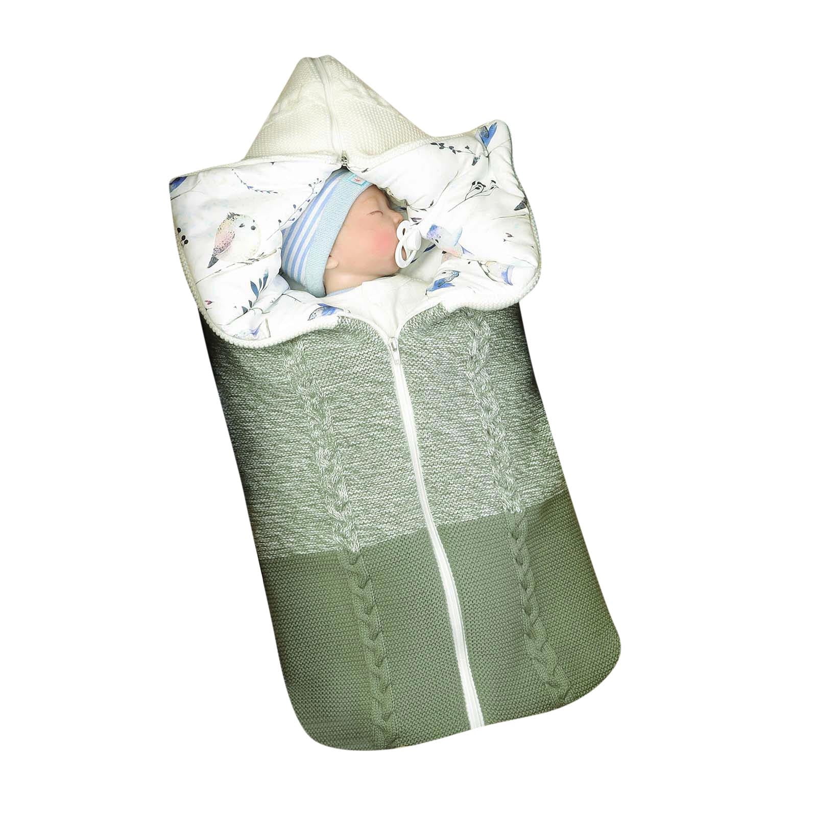 HWeei Blanket Swaddle Swaddle Winter Girls Boys Sleeping Bag Patchwork