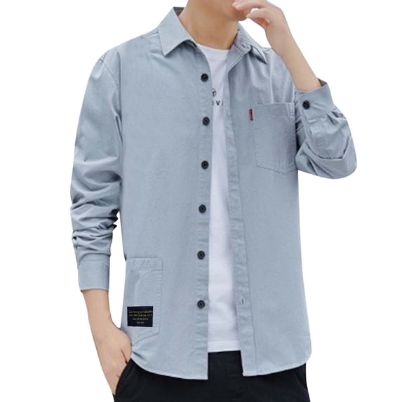 HWeei Men's Fishing Shirts With Pockets Cool Long Sleeve Button Down Shirts Hiking