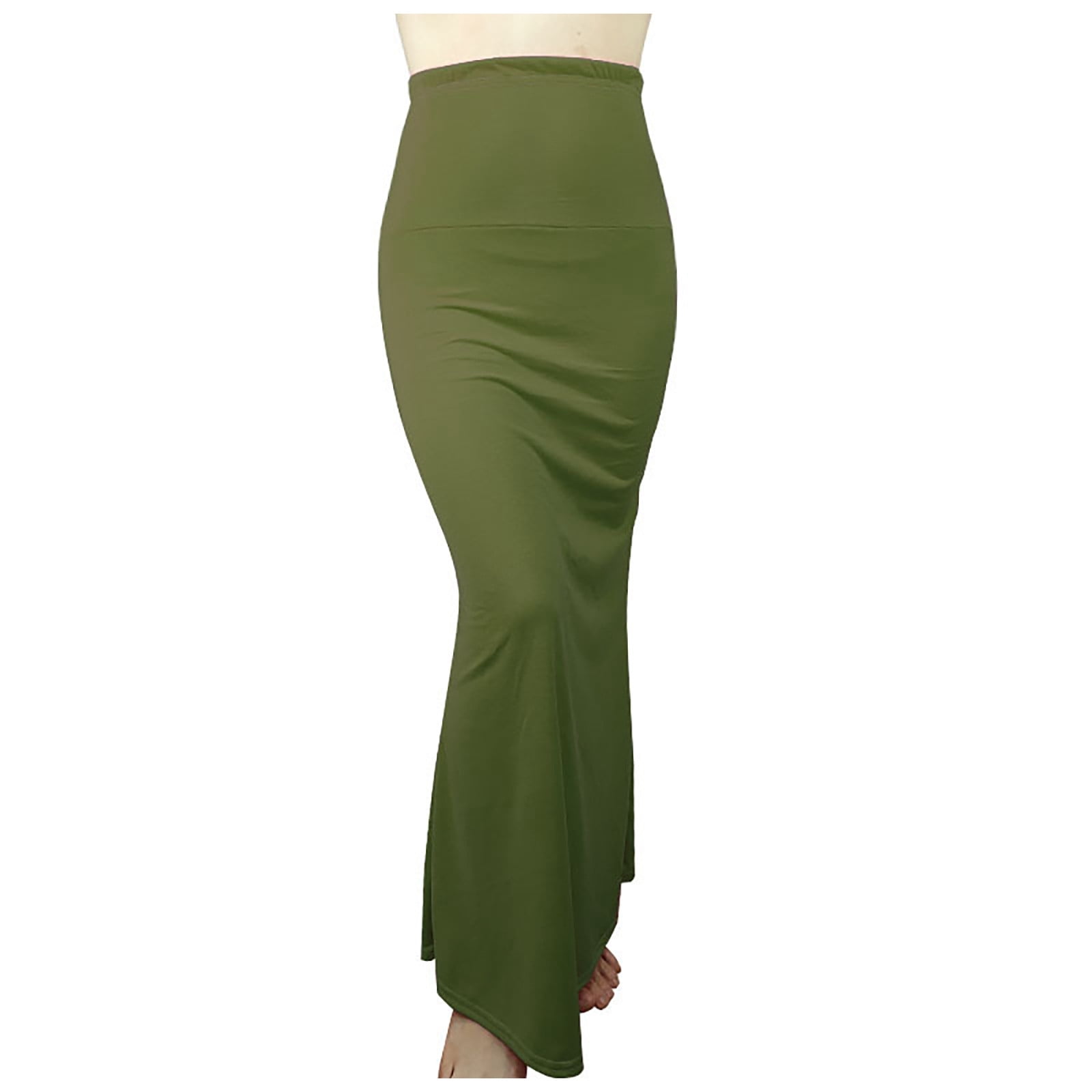 High Waisted Pencil Skirt with Front Hem Slit for Women main image 1