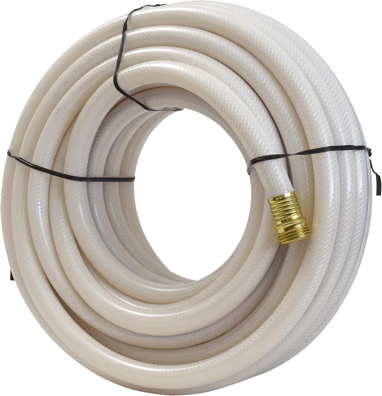 HWong W01-6600 AquaFresh High Pressure Drinking Water Hose - 5/8" x 50', White