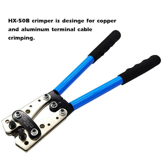 HX-50B Portable Cable Crimping Tool Professional Terminals Crimper Plier Car USA