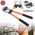 thumbnail image 1 of HX-50B Portable Cable Crimping Tool Professional Terminals Crimper Plier R-ing Terminal Wire Crimp Terminals 6-50mm² Cable Lug Crimper Cu/Al Terminal Plier Multifunctional（Orange）, 1 of 11