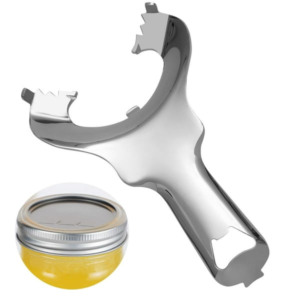 HX-CQHY Mason Jar Opener with No Lid Dents or Damage,Multi-Purpose for Bottle Opener and Various Lids Canning Jar Opener,Easy Twist Manual Handheld Top Remover(1 Pack)