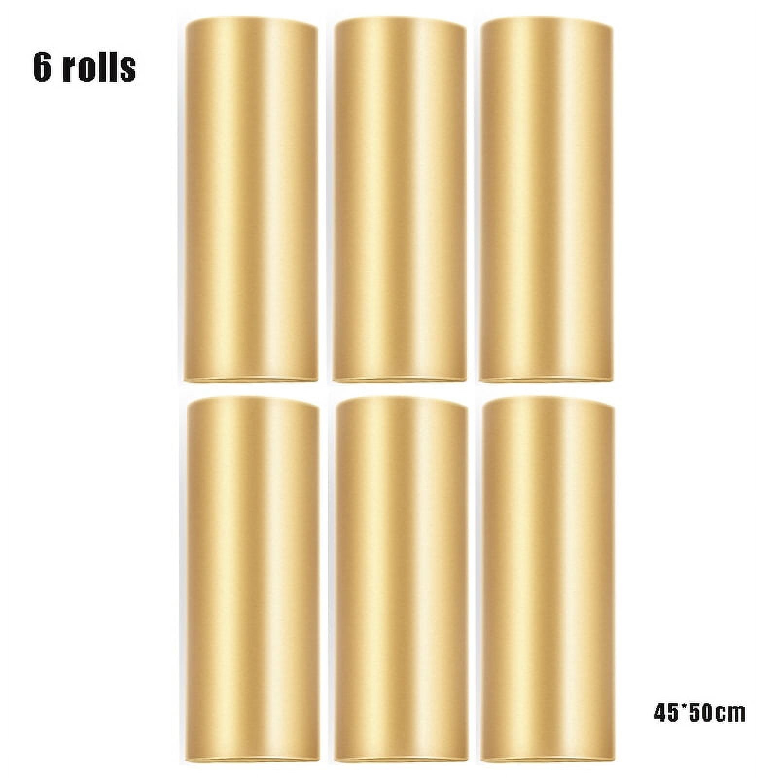 HXAZGSJA 6 Roll Disposable Garbage Bag Trash Bags for Bathroom Trash Can  Kitchen Bin Liners(Gold) 