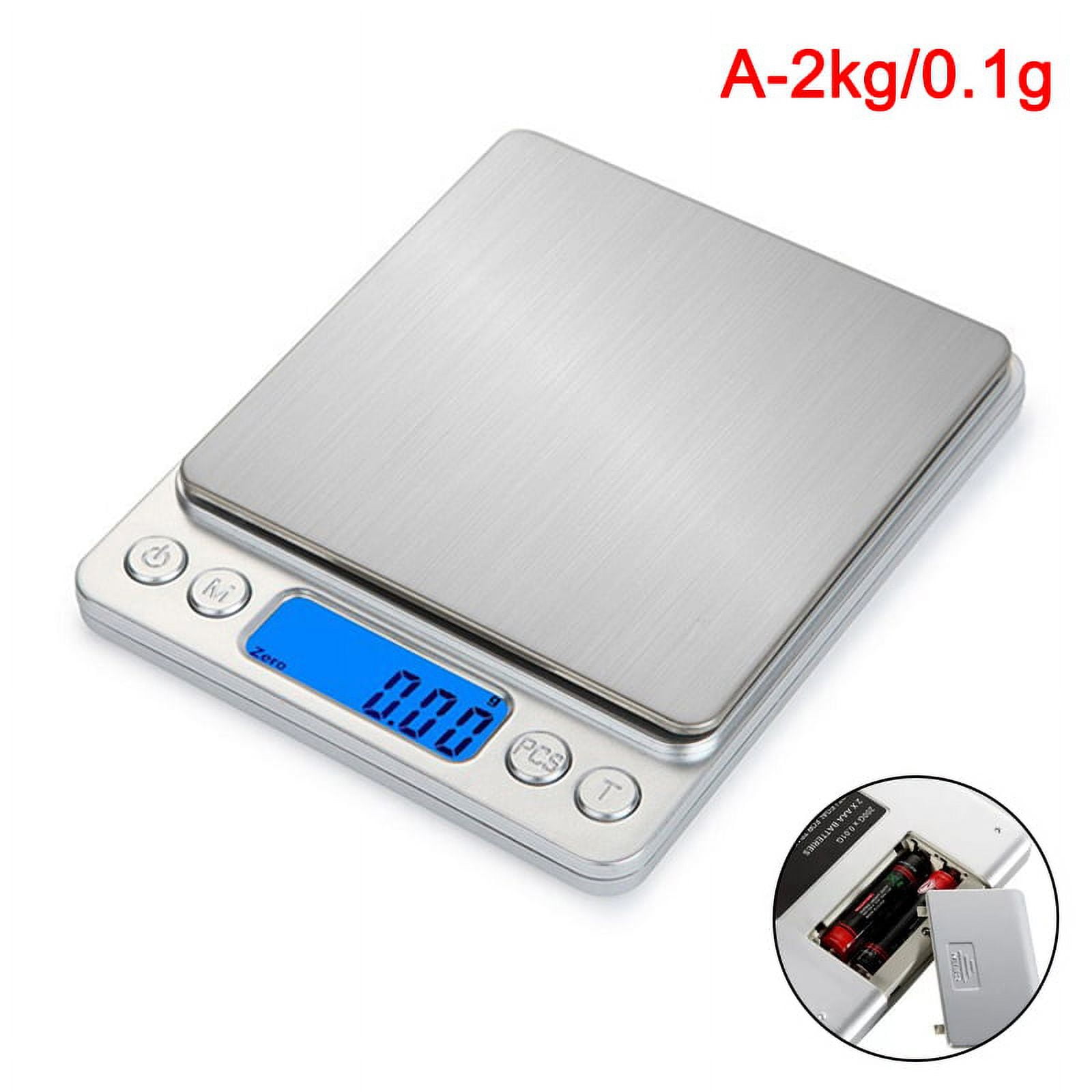 Mini Pocket Scale, 1kg x 0.01g Accuracy, Gram Scale Small Digital Kitchen  Scale for Baking, Jewelry, Herbs, Seasoning,Tare Function, 2 Trays Included