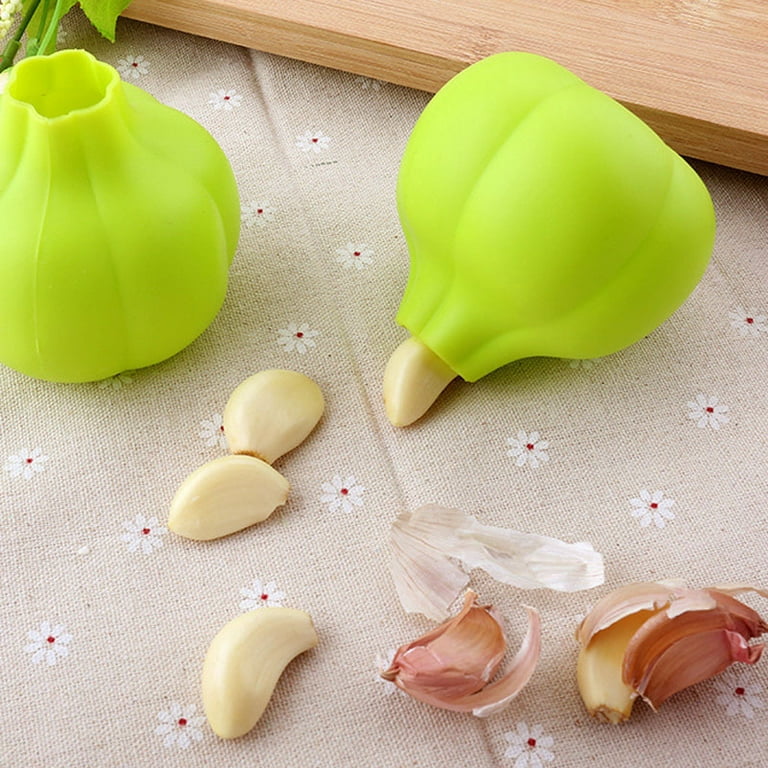 HXAZGSJA Silicone Onion Peeler Chopper Garlic Clove Peeling Pressing Tool  for Kitchen 