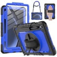 thumbnail image 1 of HXCASEAC Case for Samsung Galaxy Tab A9+/ A9 Plus Case 11 Inch, Protective with Screen Protector/Hand Strap/Pen Holder, Sturdy Shockproof Galaxy A9 Plus Tablet Case 2023 SM-X210/X216/X218 - Black, 1 of 9