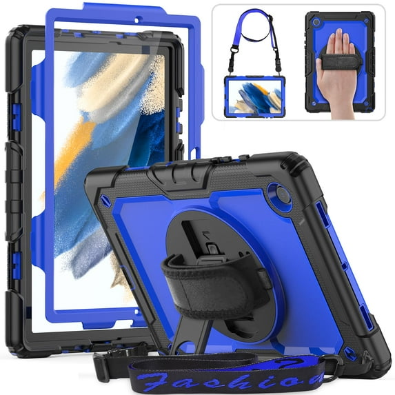 HXCASEAC Case for Samsung Galaxy Tab A9+/ A9 Plus Case 11 Inch, Protective with Screen Protector/Hand Strap/Pen Holder, Sturdy Shockproof Galaxy A9 Plus Tablet Case 2023 SM-X210/X216/X218 - Black