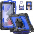 thumbnail image 1 of HXCASEAC Case for Samsung Galaxy Tab A9+/ A9 Plus Case 11 Inch, Protective with Screen Protector/Hand Strap/Pen Holder, Sturdy Shockproof Galaxy A9 Plus Tablet Case 2023 SM-X210/X216/X218 - Black, 1 of 8