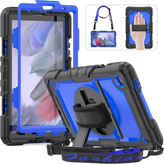 HXCASEAC Case for Samsung Galaxy Tab A9+/ A9 Plus Case 11 Inch, Protective with Screen Protector/Hand Strap/Pen Holder, Sturdy Shockproof Galaxy A9 Plus Tablet Case 2023 SM-X210/X216/X218 - Black