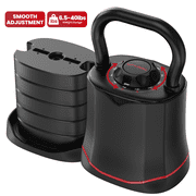 HXD-ERGO Adjustable Kettlebell, 6-in-1 Quick-Switch Kettlebell Sets 6.5-40 LBS with Two-Way Rotation, Space Saving Kettlebells Adjustable Weight for Full Body Workouts at Home Gym