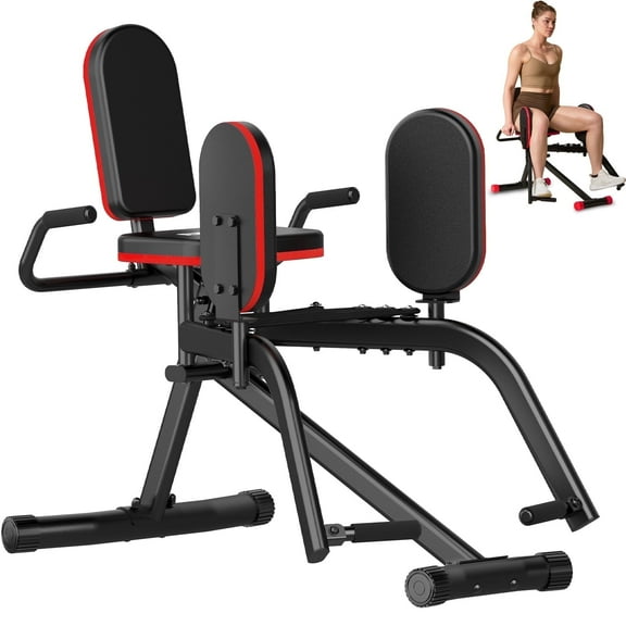 HXD-ERGO Home Gym Hip Abductor Machine - Quiet Glute & Leg Workout Equipment with 6-Level Resistance for Men/Women Hips Shaping Max Load 440 lbs