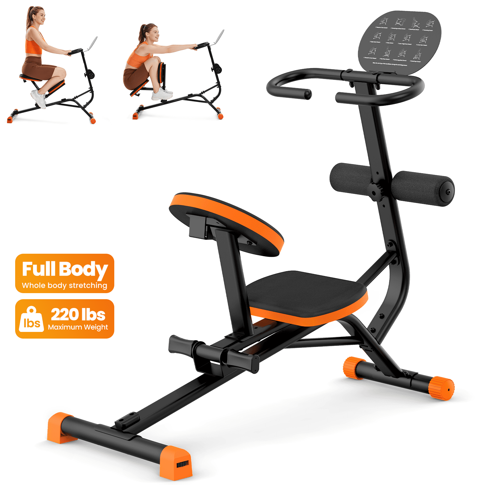 HXD-ERGO HXD-ERGO Stretching Machine for Full Body Flexibility, Back Stretching Machine, Quiet Home Gym Stretch Machine for Lumbar Stretching, Rehab, Posture Correction, 220LB Capacity