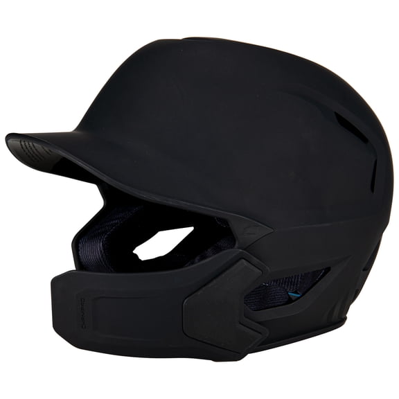 Champro HXE Matte Baseball Helmet with Jaw Guard, Large, Black