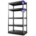 thumbnail image 1 of HXEternal 72" H Ultra High Strength Steel Heavy-Duty 5-Tier Adjustable Metal Storage Shelves, 35.5" L x 15.8" W x 72" H, 2500 LBS Capacity, 1 of 7