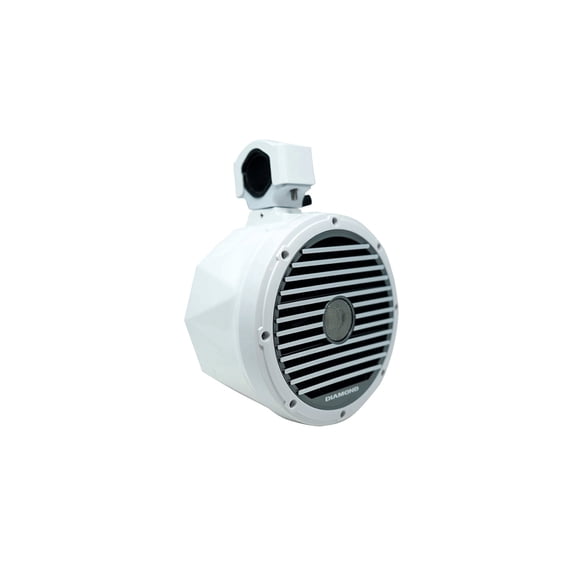 Diamond Audio HXM65PODW - 6.5" 2-Way Marine Tower Speaker w/Titanium Dome Tweeter (White)