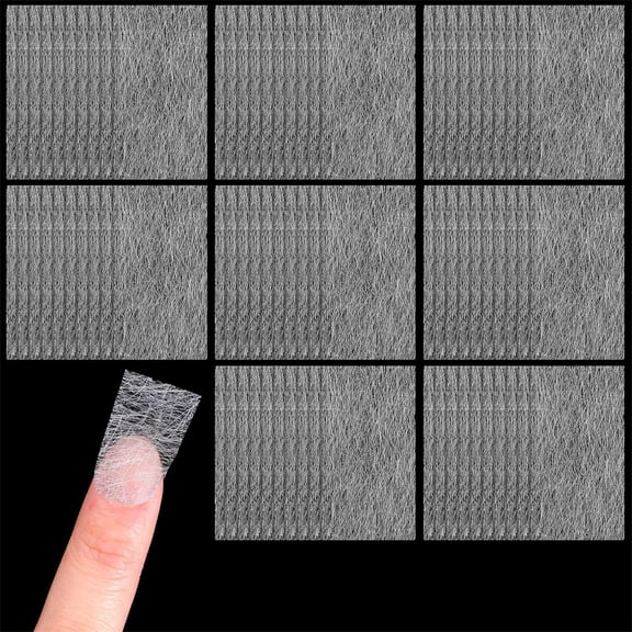 HXRH 100Pcs Fiberglass Nail Wrap Extension Kit Nails Repair Builder Wrap Sticker Tips with Shape Clip Repair for Broken Nail Fix Extender DIY Nail Art Accessories