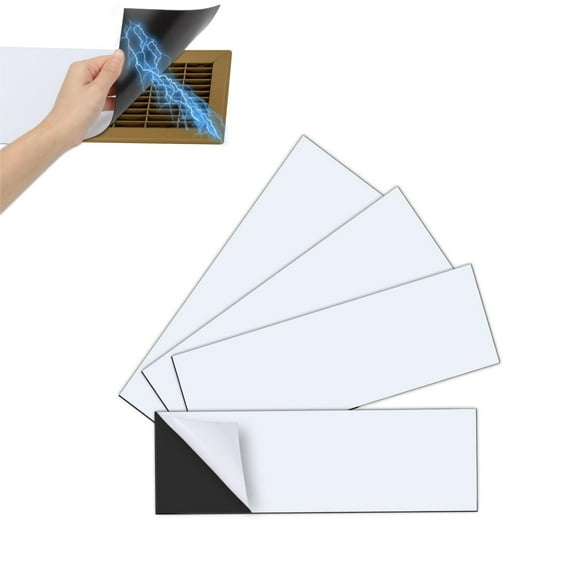 HXRH Air Vent Covers,Set of 4 Reusable Magnetic Floor Vent Covers,12x5.5x0.06In Portable Strong Magnetic Tool for Home Ceiling Use