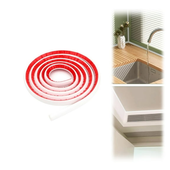 HXRH Quarter Round Trim Molding,White Self Adhesive Corner Molding for Ceiling,6.5In Waterproof Caulk Trim for Staircase,Cabinet