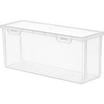 thumbnail image 1 of HXRH Transparent Trading Card Storage Box,11.5x3.6x2.8In Portable Photo Storage Box for Room,Plastic Clear Card Container for Desks,Drawers, 1 of 6