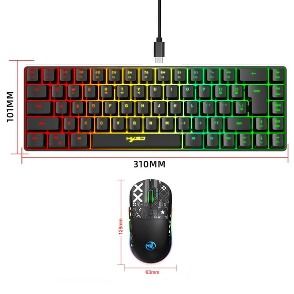 HXSJ Optical indicator,Mechanical- - Membrane - 11 ModesCombo K68 Membrane Combo Wired K68 Optical Indicator 11 Membrane And Mechanical Membrane With Wireless Owsoo ModesAnd