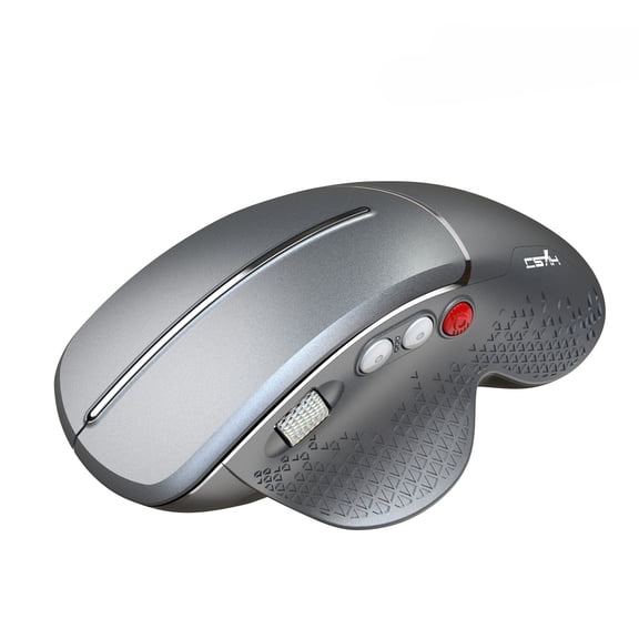 HXSJ T32 Ergonomic Vertical Wireless Mouse, 2.4G 3600DPI 6-Button Computer Mouse with Metal Scroll Wheel