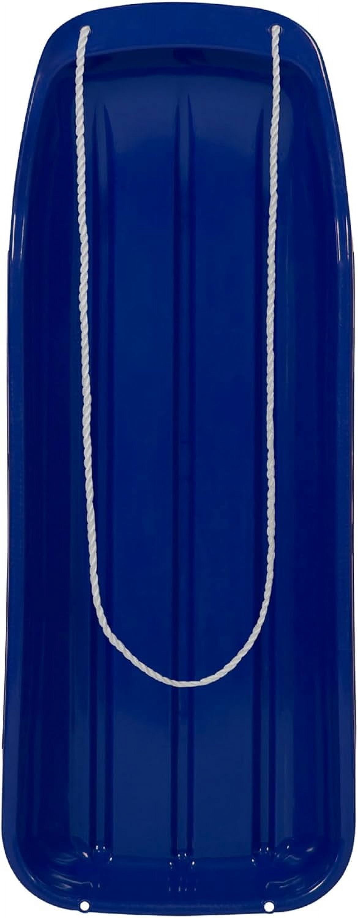 35-Inch Snow Sled For Kids & Adults – Heavy Duty Toboggan With Handles & Pull Ropes, Fast, Lightweight, Fun For Winter Sledding