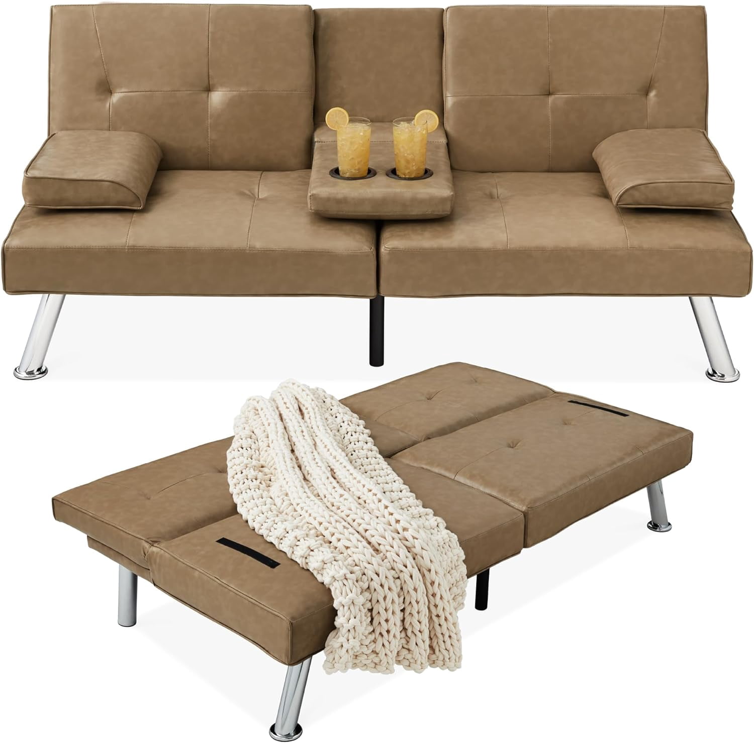 hxuler-faux-leather-upholstered-modern-convertible-futon-adjustable