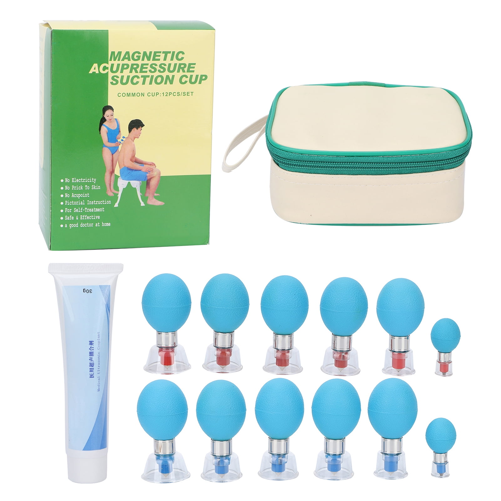 HXW Professional Cupping Set Body Therapy Vacuum Suction Cupping Cup