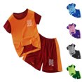 thumbnail image 1 of HXWCHs 2-Piece Toddler Boy Athletic Clothes for Boys Summer Outfits Sleeveless Mesh Tank Top and Shorts Set Size: 4-5 Years Red, 1 of 3