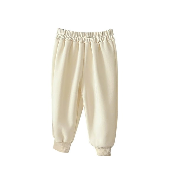 HXWCHs Baby Boys Knitted Leggings Joggers Harem Pants Toddler Drawstring Comfortable Soft Casual Playwear Active Outfit Beige 4-5 Years