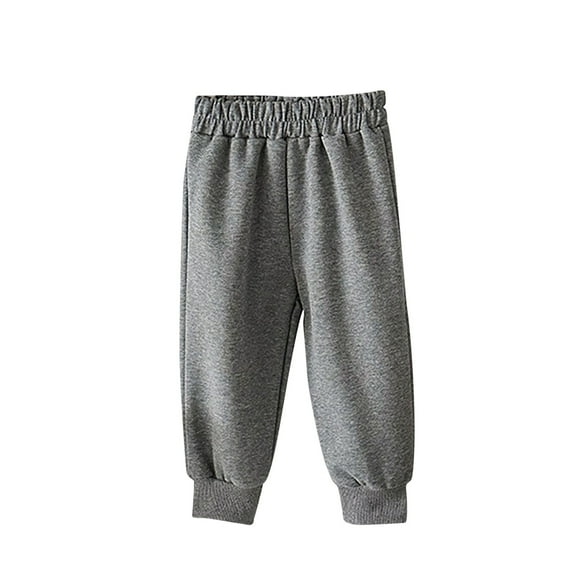 HXWCHs Baby Boys Knitted Leggings Joggers Harem Pants Toddler Drawstring Comfortable Soft Casual Playwear Active Outfit Grey 7-8 Years