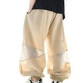 thumbnail image 1 of HXWCHs Boys Athletic Jogger Pants With Side Mesh Breathable Elastic Trousers For Active Kids Comfortable Daily Wear Sports Khaki 7-8 Years, 1 of 6