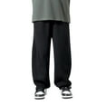 thumbnail image 1 of HXWCHs Boys' Breathable Pants Lightweight Loose Fit Sports Joggers Elastic Waist Comfortable Kids Outdoor Play Everyday Wear Black 8-9 Years, 1 of 6