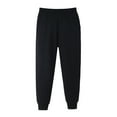 thumbnail image 1 of HXWCHs Boys' Casual Jogger Pants Soft & Comfortable Winter Boys Loose Fit Sport Trousers Solid Casual Pants for toddler Kids Wear Black 3-4 Years, 1 of 7