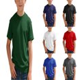 thumbnail image 1 of HXWCHs Boys' Cotton Short Sleeve Crewneck T Shirt Kids Summer Workout Tops Dark Green 8-9 Years, 1 of 5