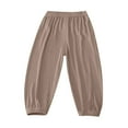 thumbnail image 1 of HXWCHs Boys Joggers Quick-Dry Athletic Pants with Elastic Waistband and Ankles for Play Comfort 12-24 Months Khaki, 1 of 3