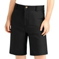 thumbnail image 1 of HXWCHs Boys Pants Adjustable Waist Stretch Shorts for Casual and School Wear Comfortable Fit for Active Kids Black 9-10 Years, 1 of 5