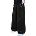 thumbnail image 1 of HXWCHs Boys' Retro Style Utility Pants for Spring and Autumn Loose Fit Sweatpants Activewear Sportswear Elastic Waist Comfortable Trousers for Kids Outdoor Play Black 10-11 Years, 1 of 5
