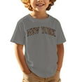 thumbnail image 1 of HXWCHs Boys button down shirt Boys Graphic Tees Childrens Casual Shirt Youth Sports top Comfortable Loose Fit Cute Printed Short Sleeve Tshirt Dark Gray 3-4 Years, 1 of 4