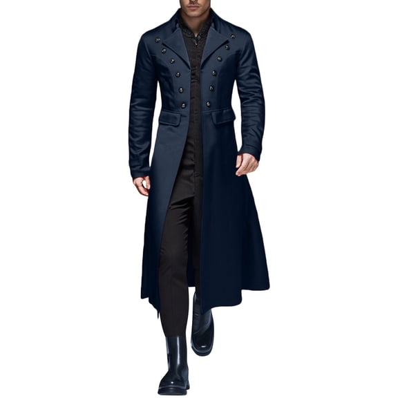 HXWCHs Coat for Elegant Garment for Seasonal Occasions and Performances S Blue