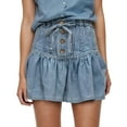 thumbnail image 1 of HXWCHs Denim High Waist A Line Pleated Mini Skirt for Women Casual Summer Versatile Skirt Blue XL, 1 of 4