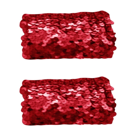 HXWCHs Detachable Sequin Wrist for Dance Performance and Carnival Celebration Accessories One Size Red