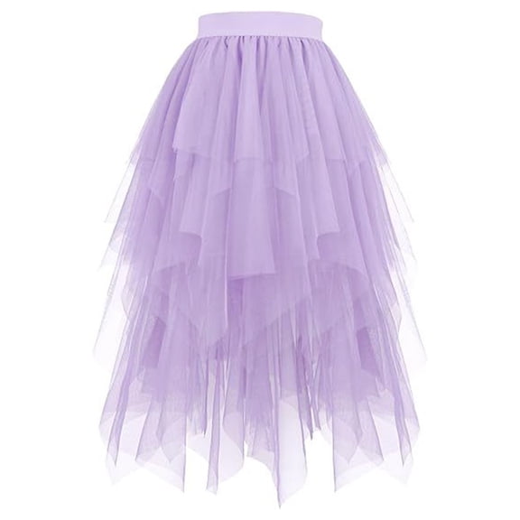 HXWCHs Elegant Casual Knit Overlay Skirt for Everyday Wear with Comfortable Flowy and Flirty Hem M Purple