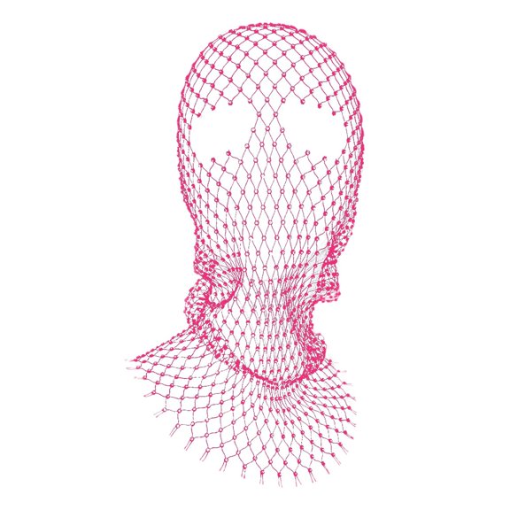 HXWCHs Elegant Lace Masquerade Face Headband for Full Coverage Party and formal Events One Size Hot Pink