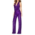 thumbnail image 1 of HXWCHs Elegant Sequin Evening Gown for Women Party formal Wear and Attire S Purple, 1 of 2