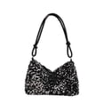 thumbnail image 1 of HXWCHs Elegant Shoulder Bag for Casual Evening Outings Featuring Diamante Detailing and Versatile Use One Size Silver, 1 of 8
