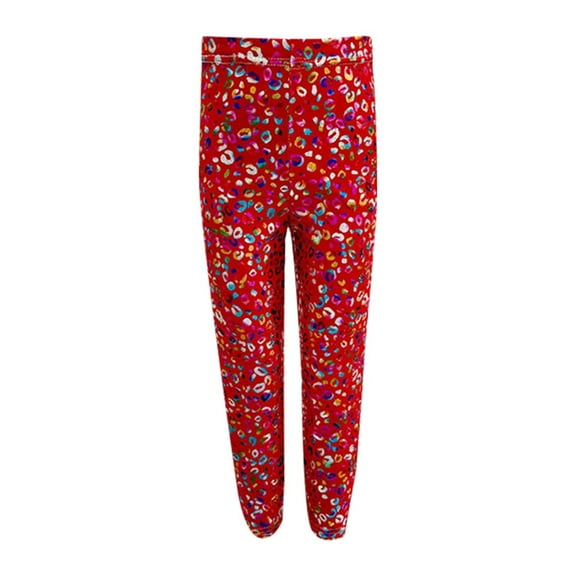 HXWCHs Fashionable Sleeveless Vest for Children Girls Glitter Leggings With Design Sparkly Dancewear Stretch Pants for Performance Practice and Comfortable Fit Red-c 15-16 Years