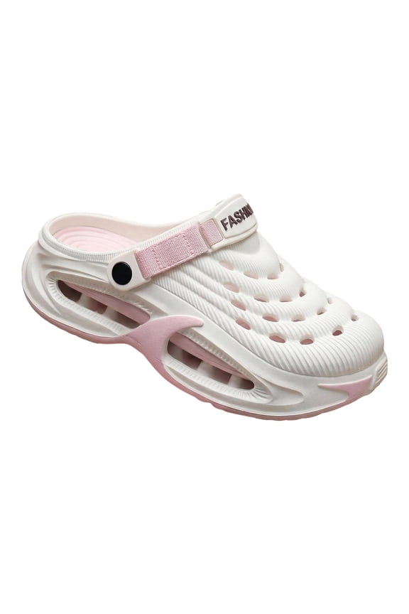 Garden Clogs Unisex Waterproof EVA Slip-On Shoes with Arch Support Size: 6 Pink